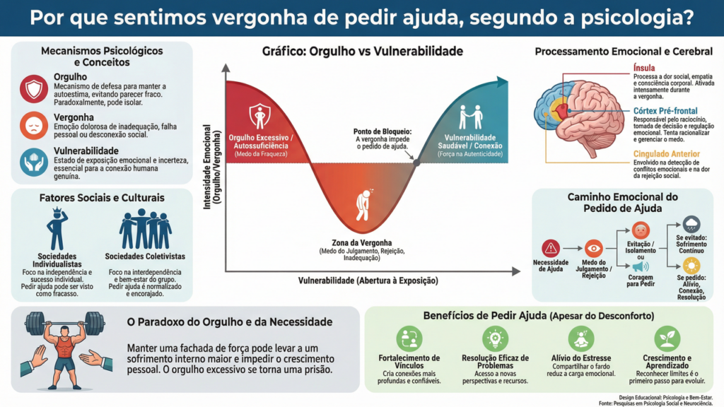 Por que sentimos vergonha de pedir ajuda, segundo a psicologia