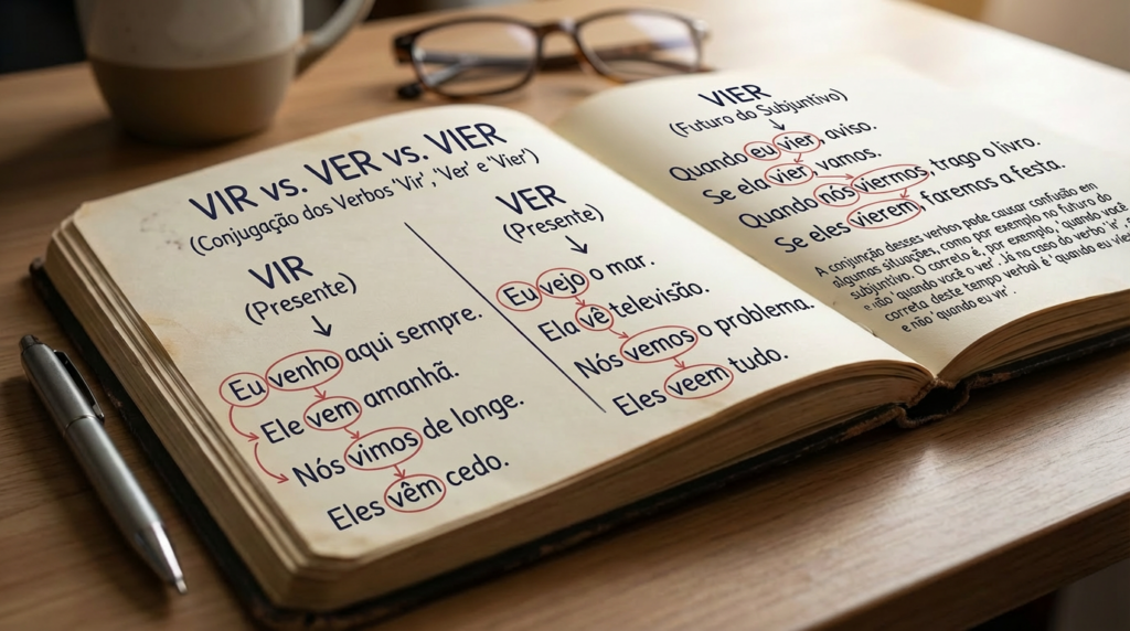 Como saber de forma definitiva quando usar corretamente 'Vir', 'Ver' e 'Vier'