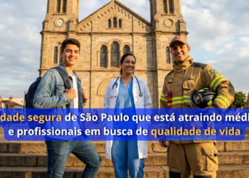A cidade segura de São Paulo com clima agradável e alta qualidade de vida que atrai médicos e profissionais em busca de tranquilidade
