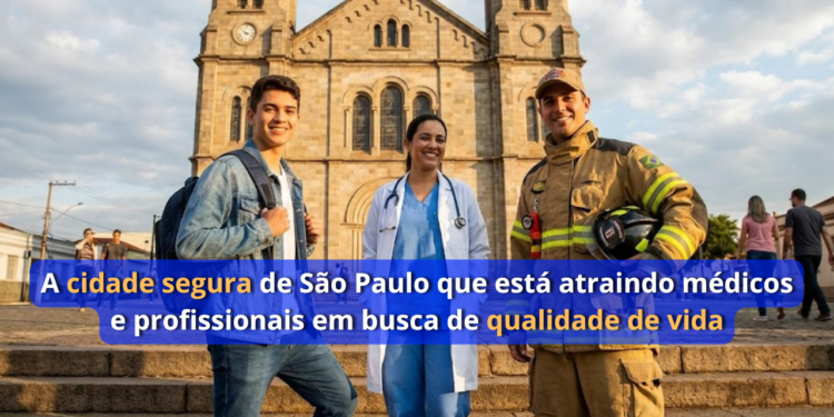 A cidade segura de São Paulo com clima agradável e alta qualidade de vida que atrai médicos e profissionais em busca de tranquilidade