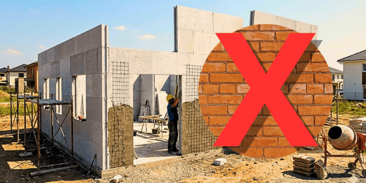 O tijolo vem perdendo espaço porque demanda mais tempo, mão de obra e gera maior desperdício. A alvenaria convencional exige etapas longas, como assentamento, reboco e cura, aumentando o prazo e o custo final da obra.