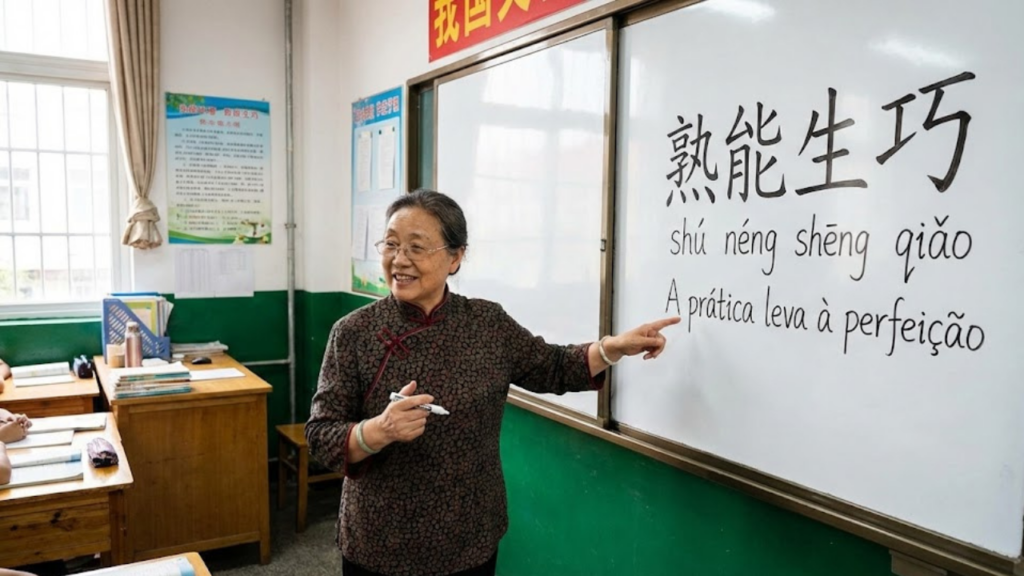 O que significa "shu neng sheng qiao" e como esse ensinamento pode ser aplicado na vida?