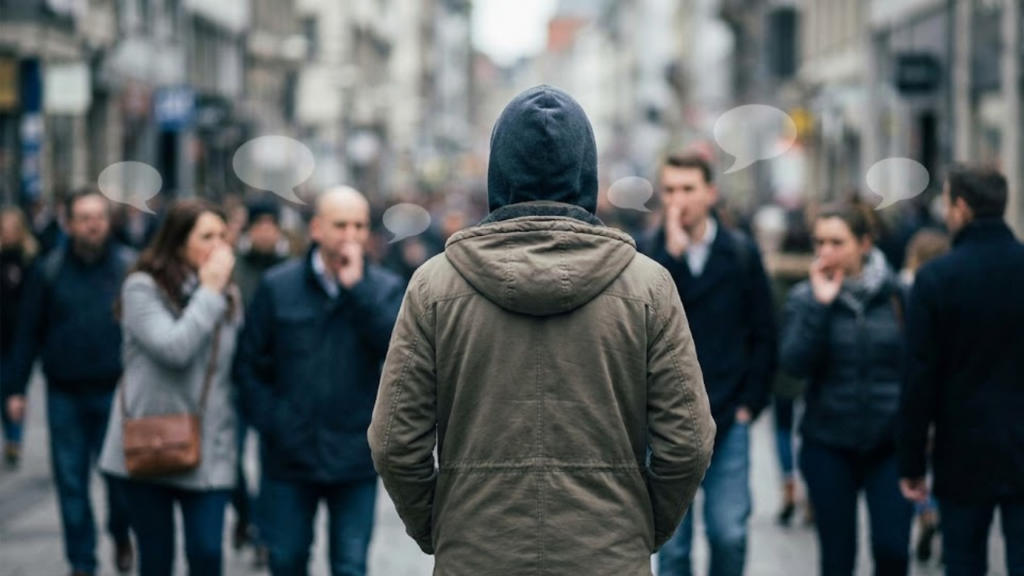 O que significa sentir que, sempre que você sai, as pessoas estão falando de você?