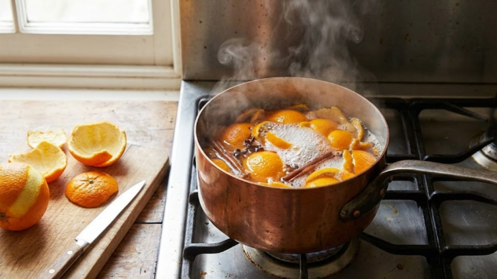 O que acontece ao ferver cascas de laranja com canela segundo especialistas?