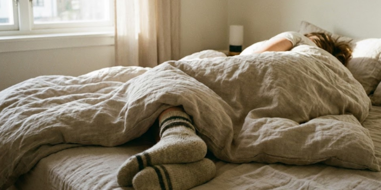 O que significa só conseguir dormir com meias?