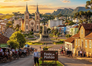 Uma cidade da Serra Catarinense está chamando atenção pelo frio intenso e tranquilidade de um lugar com segurança reforçada