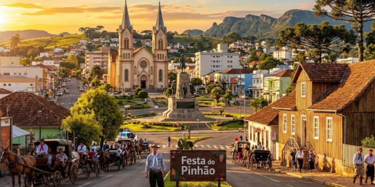 Uma cidade da Serra Catarinense está chamando atenção pelo frio intenso e tranquilidade de um lugar com segurança reforçada