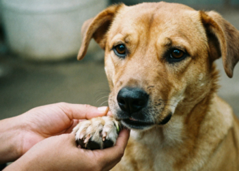 O que significa quando o cachorro coloca a pata em você segundo a psicologia canina