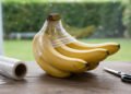Envolver os cabos das bananas com plástico filme: o truque da longevidade