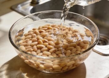 Por que você deve colocar o feijão de molho horas antes de cozinhar