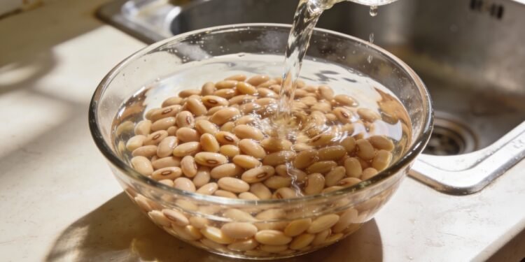 Por que você deve colocar o feijão de molho horas antes de cozinhar