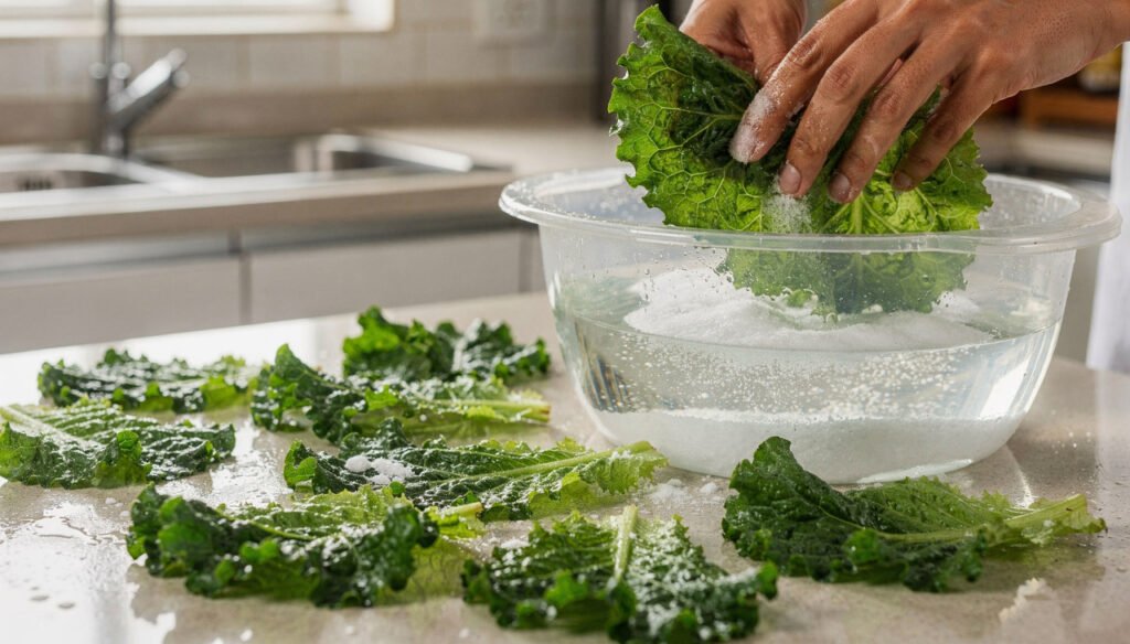 Como lavar folhas de alface e couve do jeito certo, sem perder os nutrientes