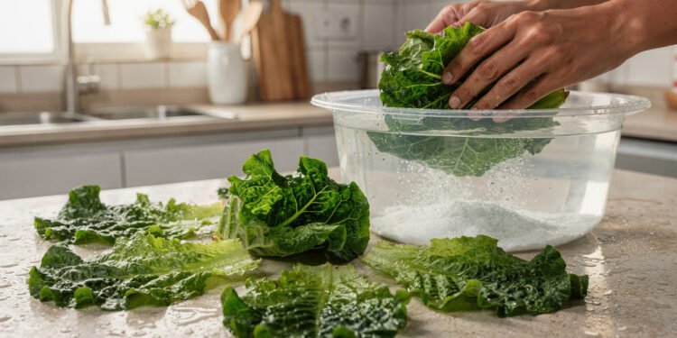 Como lavar folhas de alface e couve do jeito certo, sem perder os nutrientes