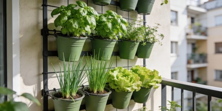 Horta suspensa: como plantar temperos e hortaliças mesmo em espaços pequenos