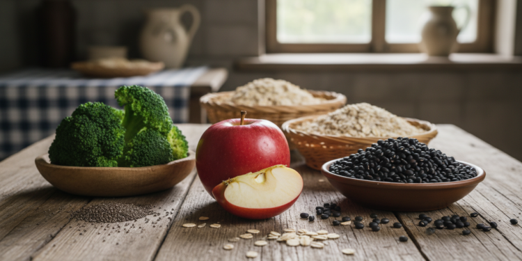 Os alimentos ricos em fibras para comer para um intestino saudável