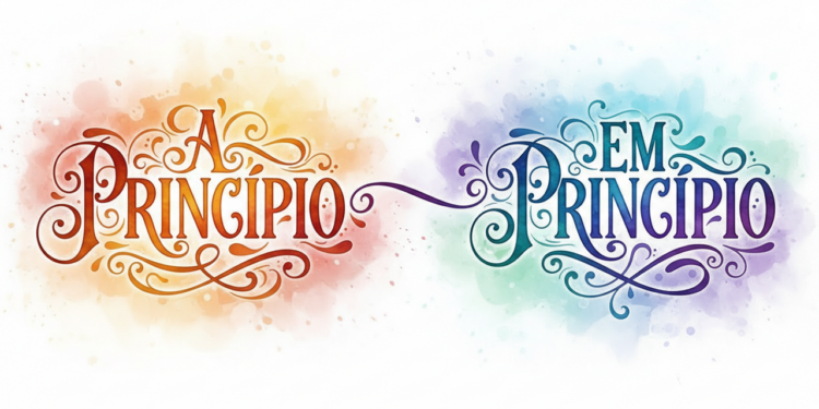 Poucas pessoas sabem a diferença entre “A princípio” e “em princípio”