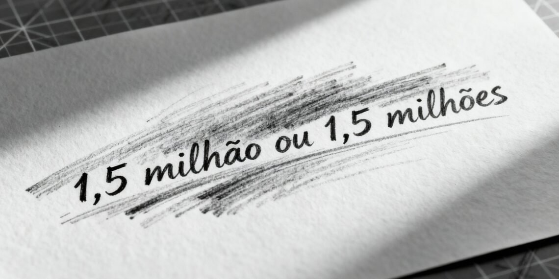 “1,5 milhão” ou “1,5 milhões”? Essa é a regra gramatical definitiva
