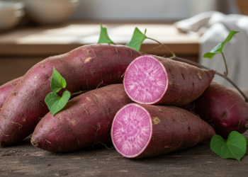 O tubérculo roxo adocicado que ajuda a digestão, fornece energia e pode ser cultivado em quintais ou vasos