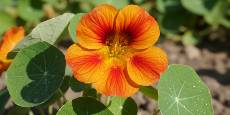 Planta comestível de jardim que enfeita saladas e pode favorecer o estômago