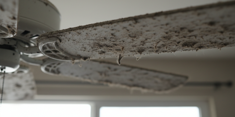 Adeus poeira espalhada: por que limpar as pás do ventilador com uma fronha velha