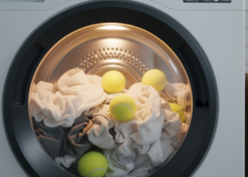 Bolas de tênis na máquina de secar: para que servem