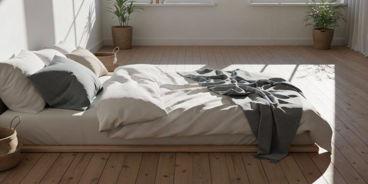 Poucos sabem quais são os benefícios de dormir em uma cama perto do chão