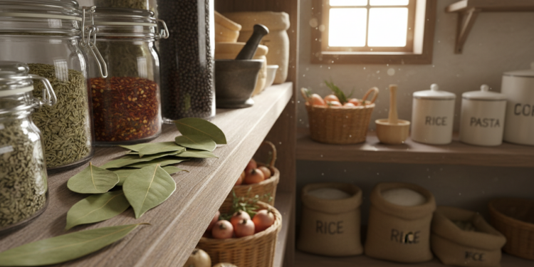 Espalhar folhas de louro na despensa: o repelente natural contra carunchos