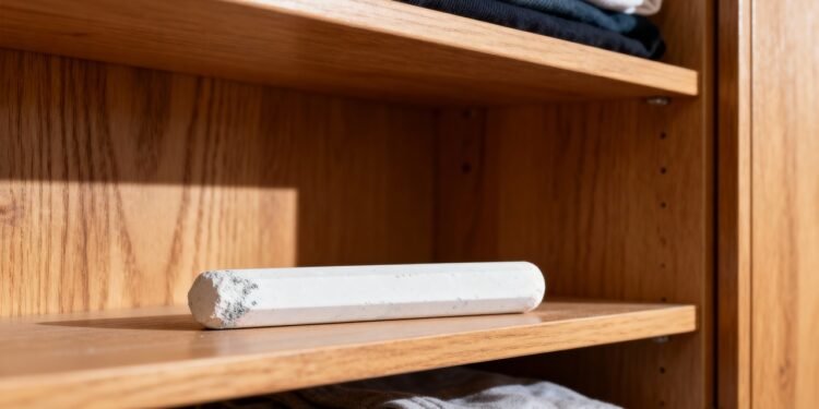 O truque do giz no guarda-roupa para acabar com o cheiro a mofo e humidade