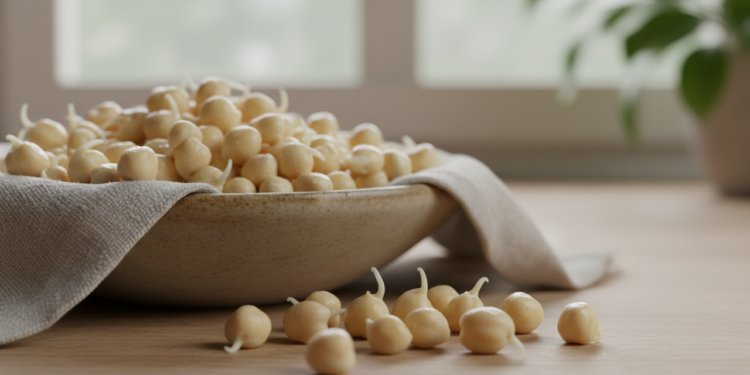 Como o grão-de-bico germinado melhora a absorção de nutrientes do dia a dia