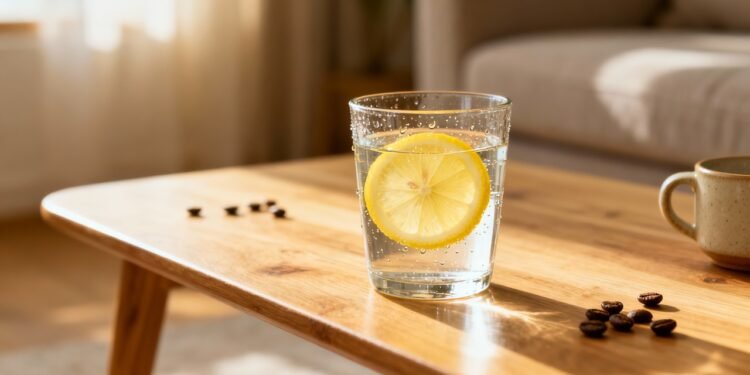 Beba água com limão em jejum para estimular a digestão e melhorar a absorção de ferro dos alimentos durante o dia todo