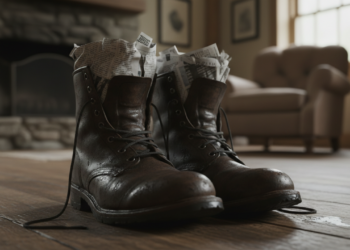 Colocar jornal amassado dentro de sapatos molhados ou guardados