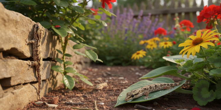 O que significa quando lagartixas começam a aparecer no jardim durante o verão?