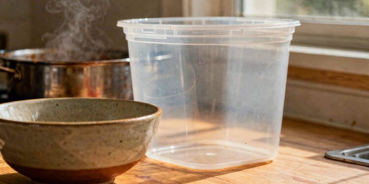 Como remover as manchas dos potes de alimentos diários