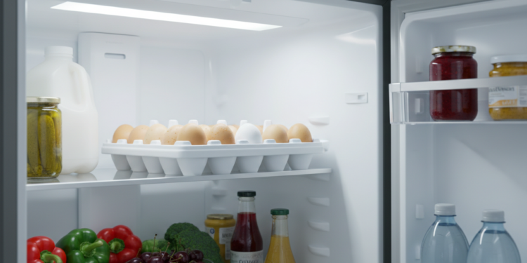 O 1 lugar na sua geladeira onde você nunca deve guardar ovos
