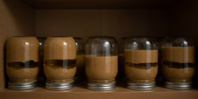 Por que você deve guardar o pote de pasta de amendoim de cabeça para baixo