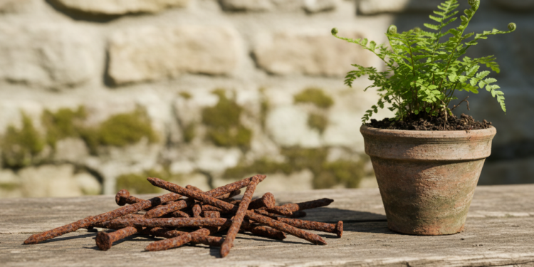 Enterrar pregos enferrujados no vaso: mito ou salvação para plantas?