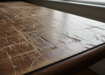 Riscos na mesa de madeira? A solução mágica que se esconde na sua fruteira