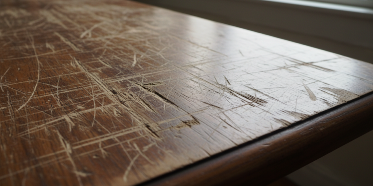 Riscos na mesa de madeira? A solução mágica que se esconde na sua fruteira