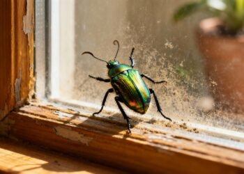 O que significa quando um besouro aparece na sua janela?