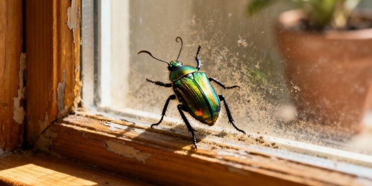 O que significa quando um besouro aparece na sua janela?