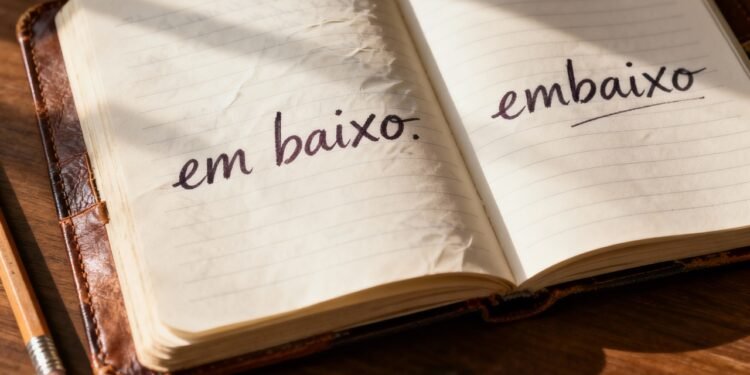 Como usar "em baixo" e "embaixo" do jeito certo, segundo a língua portuguesa
