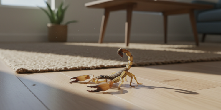 O que significa quando um escorpião surge dentro da sua casa?
