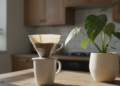Filtro de café no fundo do vaso de plantas: o truque da drenagem limpa