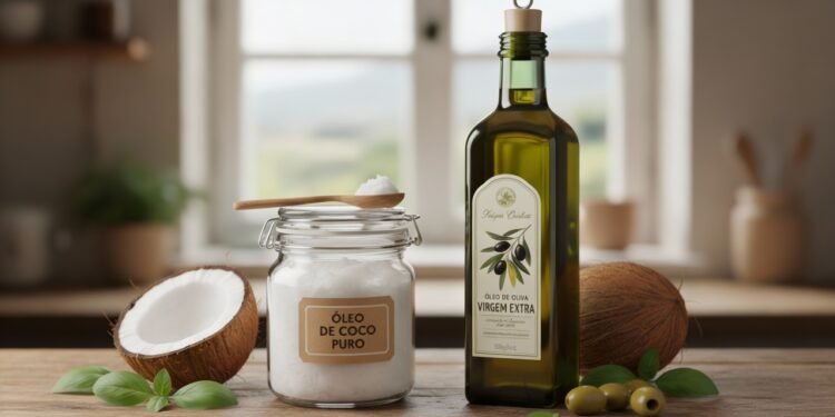 Qual é o mais saudável entre o óleo de coco e o azeite de oliva?