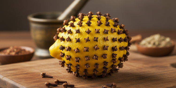 Por que você deve furar a casca do limão e espetar cravos-da-índia