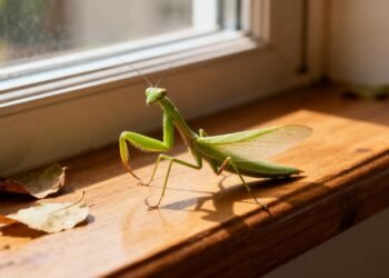 O que significa encontrar um louva-a-deus dentro da sua casa?