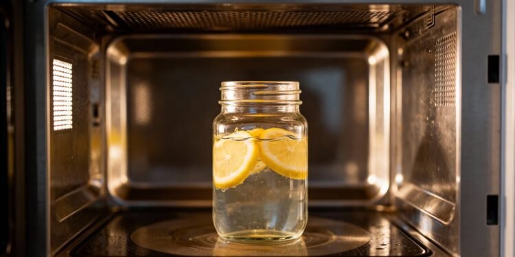 Método simples que usa água e limão e deixa seu micro-ondas brilhando