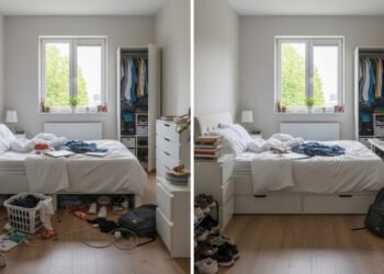 Por que a bagunça visual aumenta o estresse? A ciência da 'casa cheia'