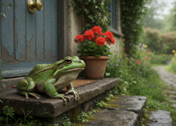 O que significa quando um sapo aparece na porta da sua casa?
