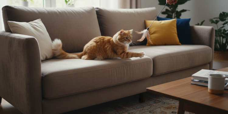 Salve o sofá destruído pelo gato com essa técnica que disfarçam furos e renovam a cor